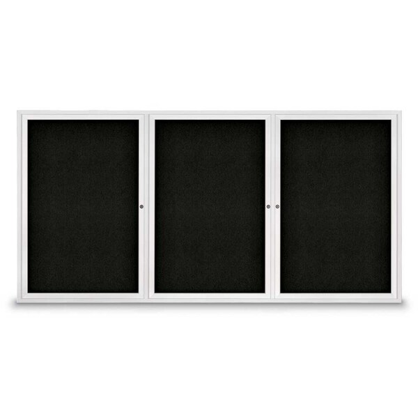 Sliding Door Indoor Enclosed Corkboard, 9
